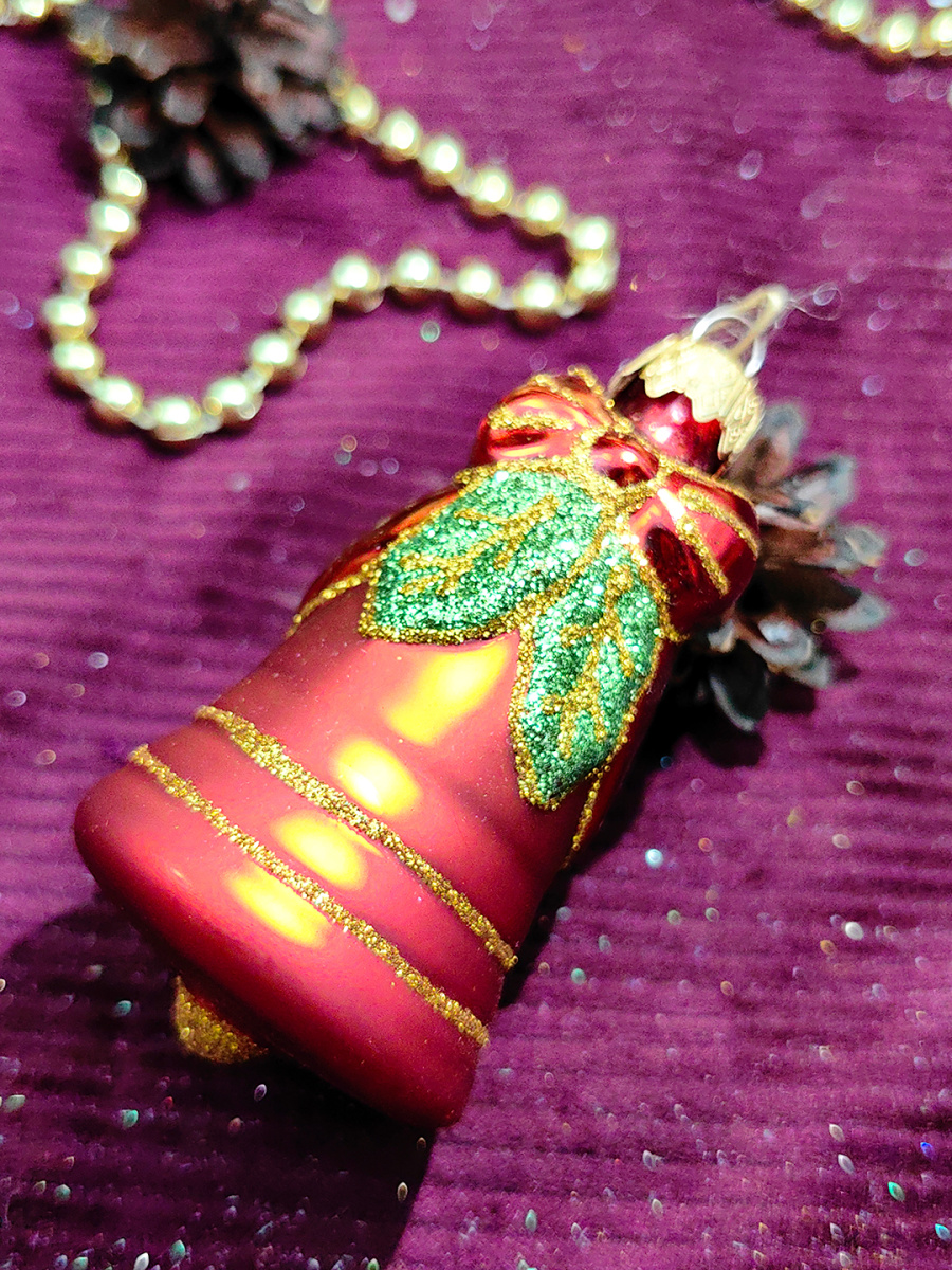 Елочная игрушка Колокольчик красный 9 см, стекло // колокольчик RED фото 2 Елочная игрушка Колокольчик красный 9 см, стекло // колокольчик RED фото 2