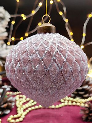 Шар орхидея 10 см, стекло Merry Green MG24190