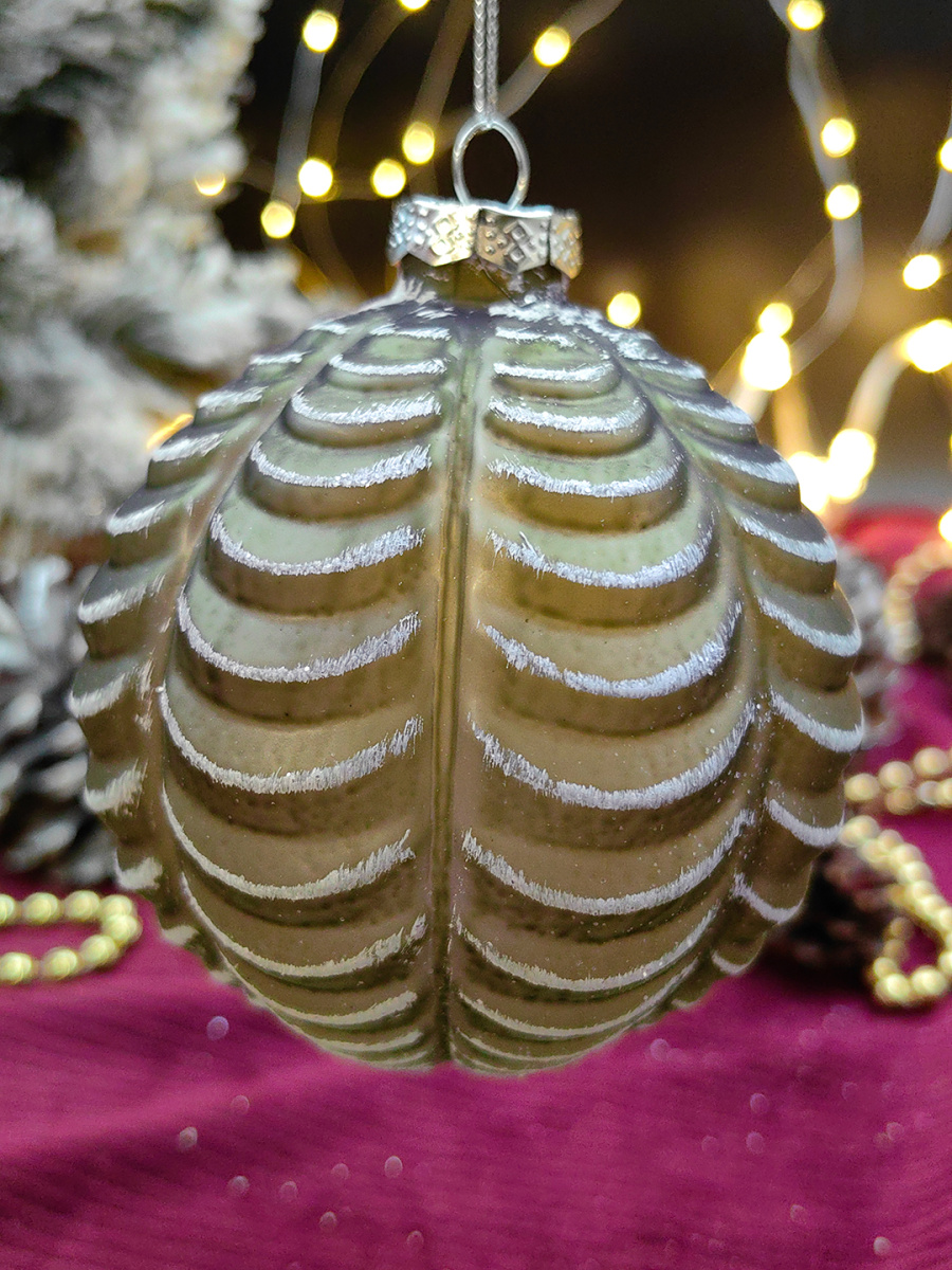 Шар зеленый чай 10 см, стекло Merry Green MG24165 Шар зеленый чай 10 см, стекло Merry Green MG24165