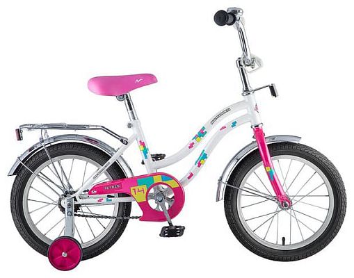 Велосипед детский Novatrack TETRIS 14" XS 1 ск. белый 141TETRIS.WT8 