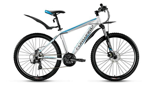 Велосипед горный FORWARD Next 2.0 disc 26" 21" 21 ск. белый глянцевый FORWARD Next 2.0 disc 21" белы