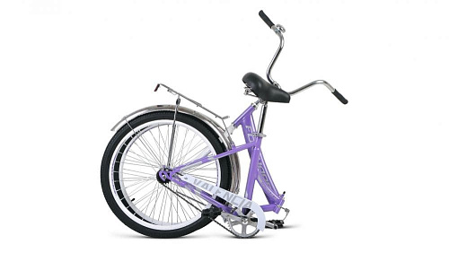 													Велосипед городской складной FORWARD VALENCIA 24 1.0 24" 16" фиолетовый/серый RBKW1YF41010  фото 2