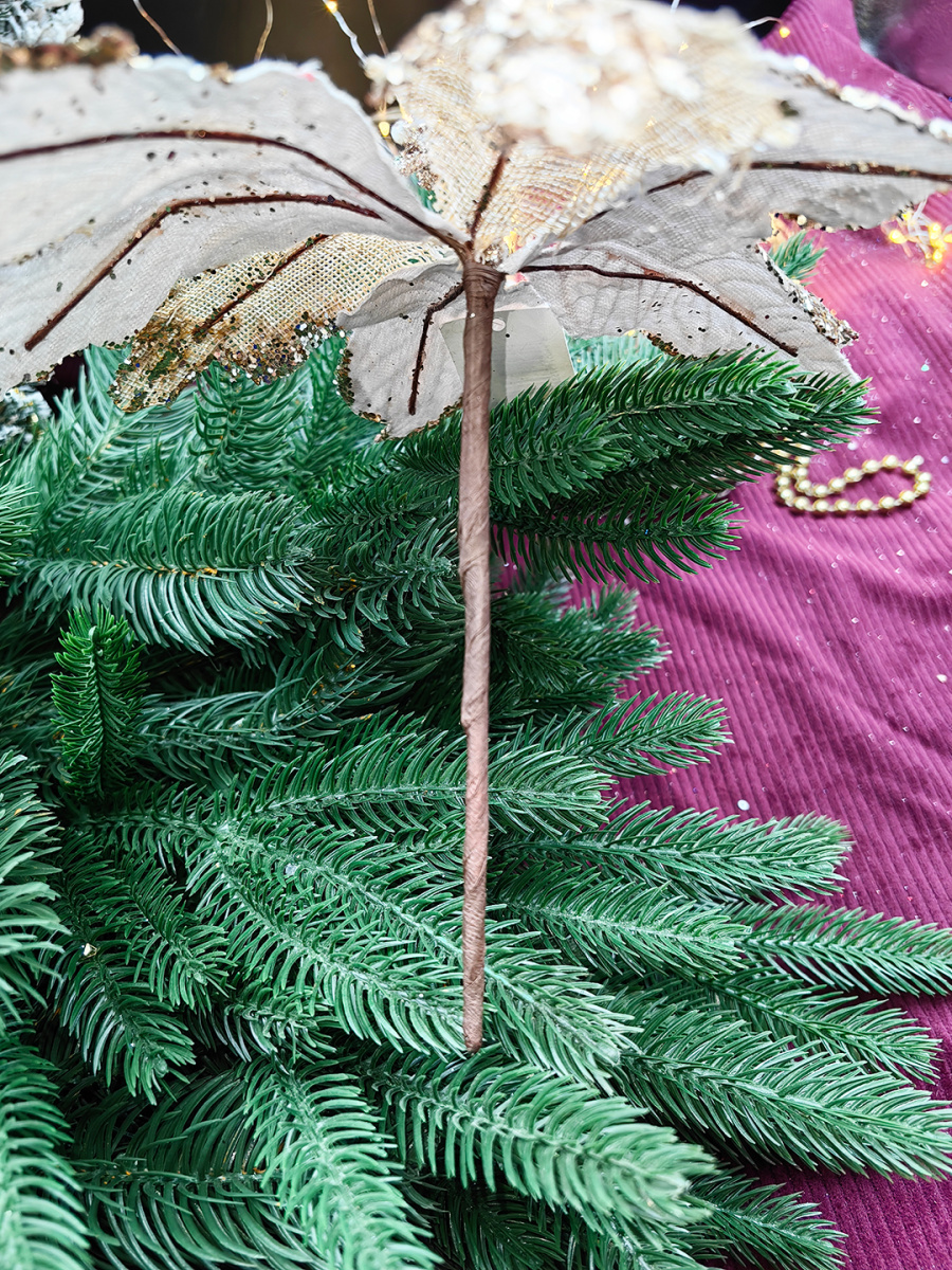 Цветок шампань d 24 см Р-7538 фото 3 Цветок шампань d 24 см Р-7538 фото 3