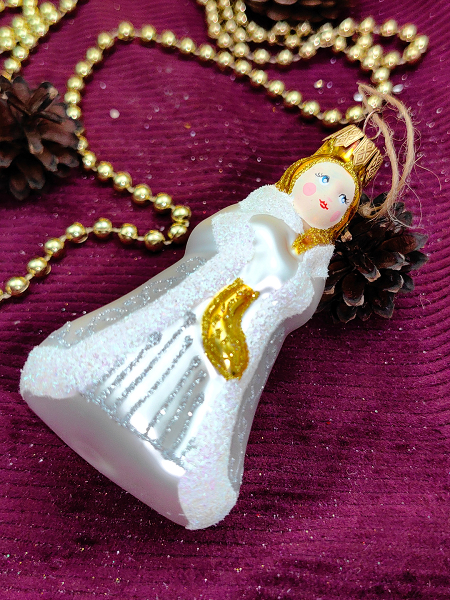 Елочная игрушка Снегурочка серебристый 11 см, стекло // снегурочка SILVER фото 3 Елочная игрушка Снегурочка серебристый 11 см, стекло // снегурочка SILVER фото 3