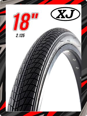 Велопокрышка XJ 18"x2.125   черный КЛ126941