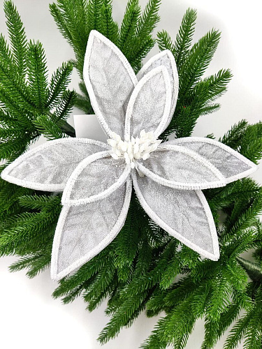 Цветок серый d 28 см 99222802grey фото 4 Цветок серый d 28 см 99222802grey фото 4