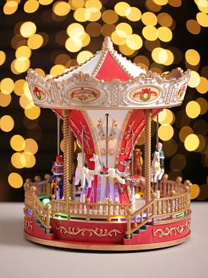 Новогодняя композиция  23х23х28 см MG0627-04