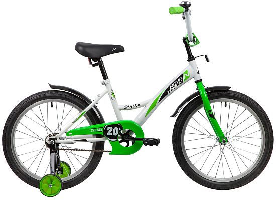 Велосипед детский  Novatrack STRIKE 20"  бело-зеленый 203STRIKE.WTG20 