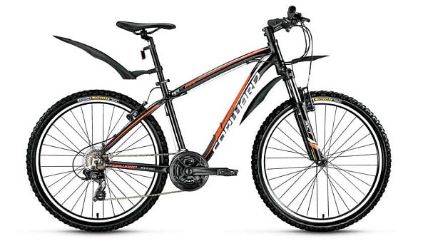 Велосипед горный FORWARD Agris 1.0 26" 17" 21 ск. черный глянцевый FORWARD Agris 1.0 17" черный глян