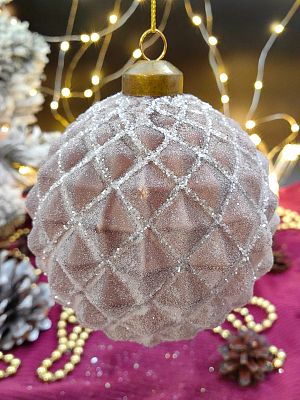 Шар орхидея 10 см, стекло Merry Green MG24191