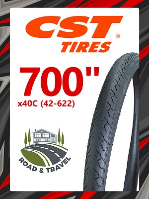 Велопокрышка CST 700x40C (42-622) WIREBEAD CITY PARKOUR C1985 DK27  черный TB00058700