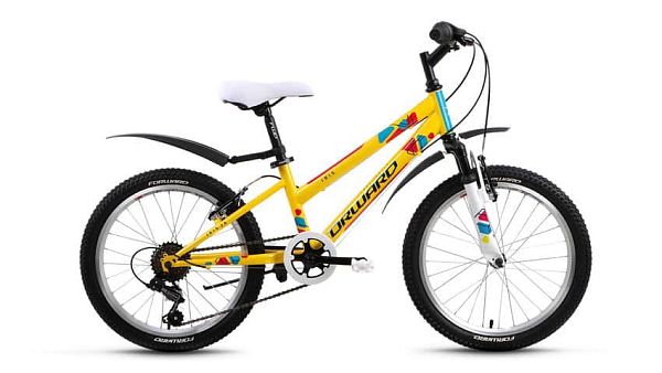 Велосипед горный FORWARD Iris 20 20" 10,5" 6 ск. желтый глянцевый FORWARD Iris 20 10,5" желтый глянц