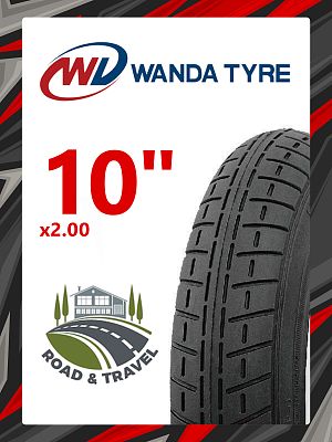 Велопокрышка Wanda 10"x2.0 P1237  черный RTRP12370001