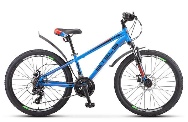 Велосипед горный STELS Navigator 400 MD 24" 12" 18 ск. синий/красный LU080940 