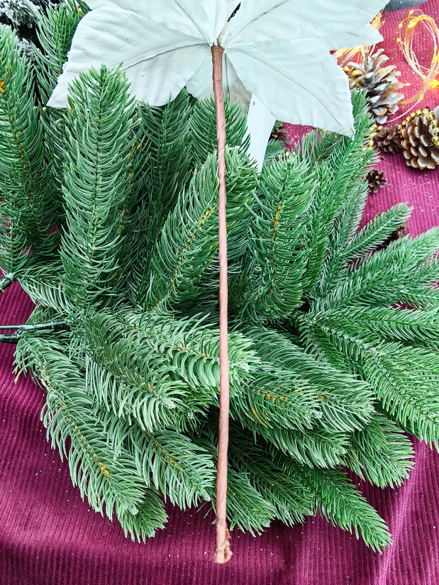 Цветок белый d 26 см MG24584 фото 3 Цветок белый d 26 см MG24584 фото 3