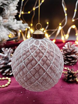 Шар орхидея 10 см, стекло Merry Green MG24189