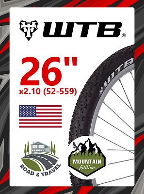 Велопокрышка WTB 26"x2.10 (52-559) Nano Comp tire W110-0539  черный Х93960