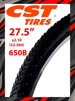 Велопокрышка CST 27.5"x2.10 (52-584) 650B ALL TERRAINS SPORT C1918 27 TPI черный 1TRR27000124