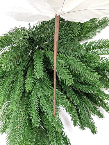 Цветок белый d 21 см Flo-46 фото 2 Цветок белый d 21 см Flo-46 фото 2