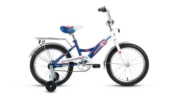 Велосипед детский ALTAIR City boy 18" 10,5" 1 ск. бело-синий ALTAIR City boy 18 (2016)  белый/синий 