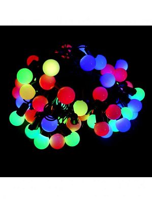  10 м, цветной (RGB) 70 LED (d 2 см), , провод , К130-309