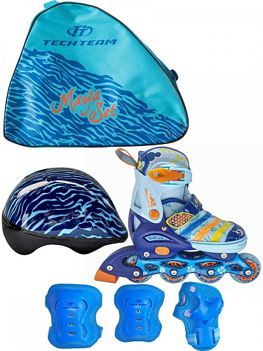 													Роликовые коньки Tech Team Maya Set, 30-33 Blue, , 00009782