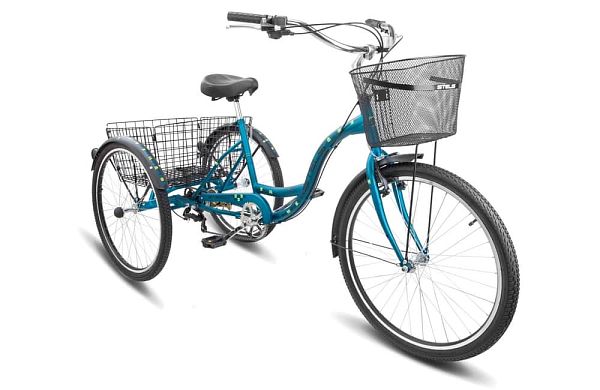 Велосипед Грузовой велосипед STELS Energy-VI 26" 17" 6 ск. темно-зеленый LU076085 