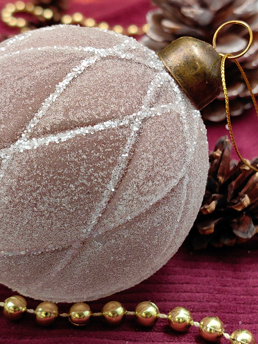 Шар орхидея 8 см, стекло Merry Green MG24197 фото 3 Шар орхидея 8 см, стекло Merry Green MG24197 фото 3