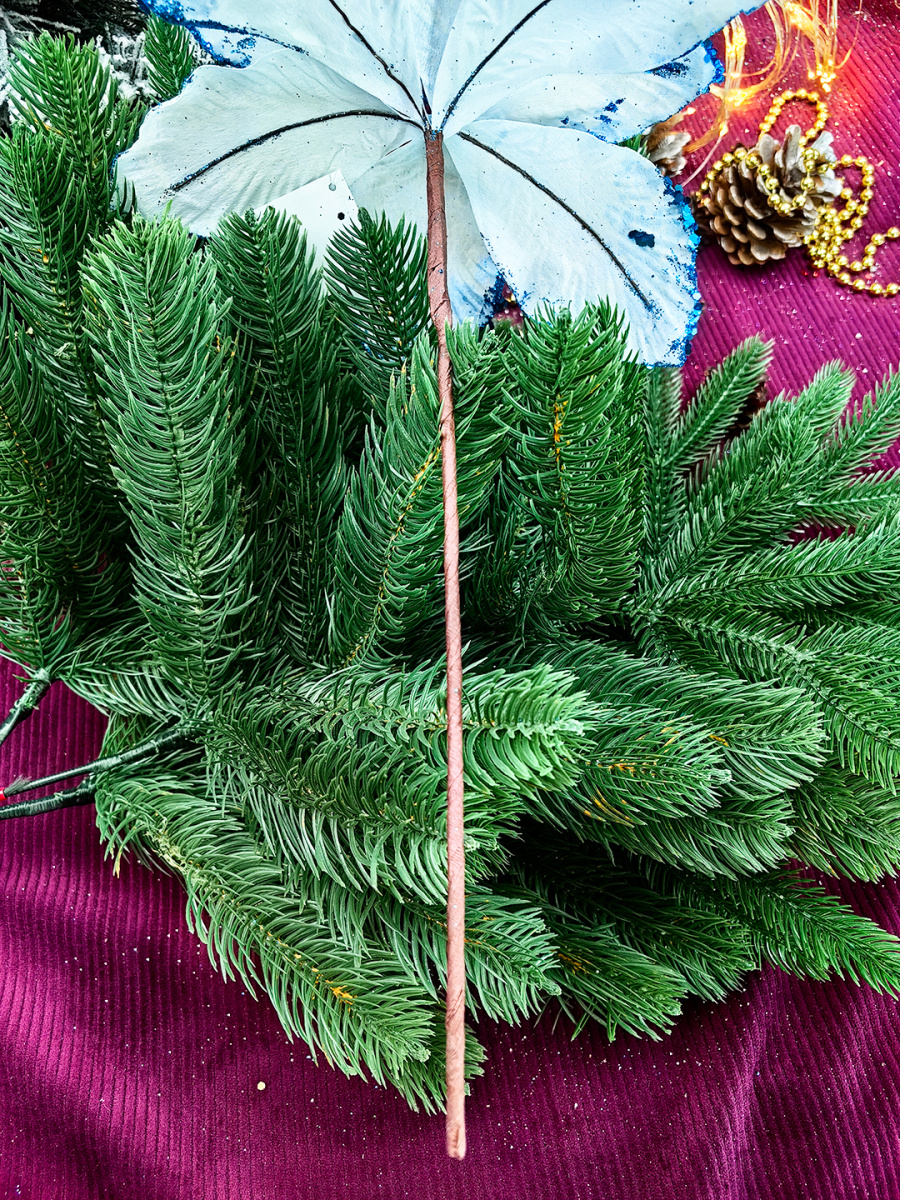 Цветок белый d 26 см MG24583 фото 3 Цветок белый d 26 см MG24583 фото 3