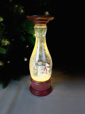 Новогодний фонарик музыкальный 28 см WDL-1990B