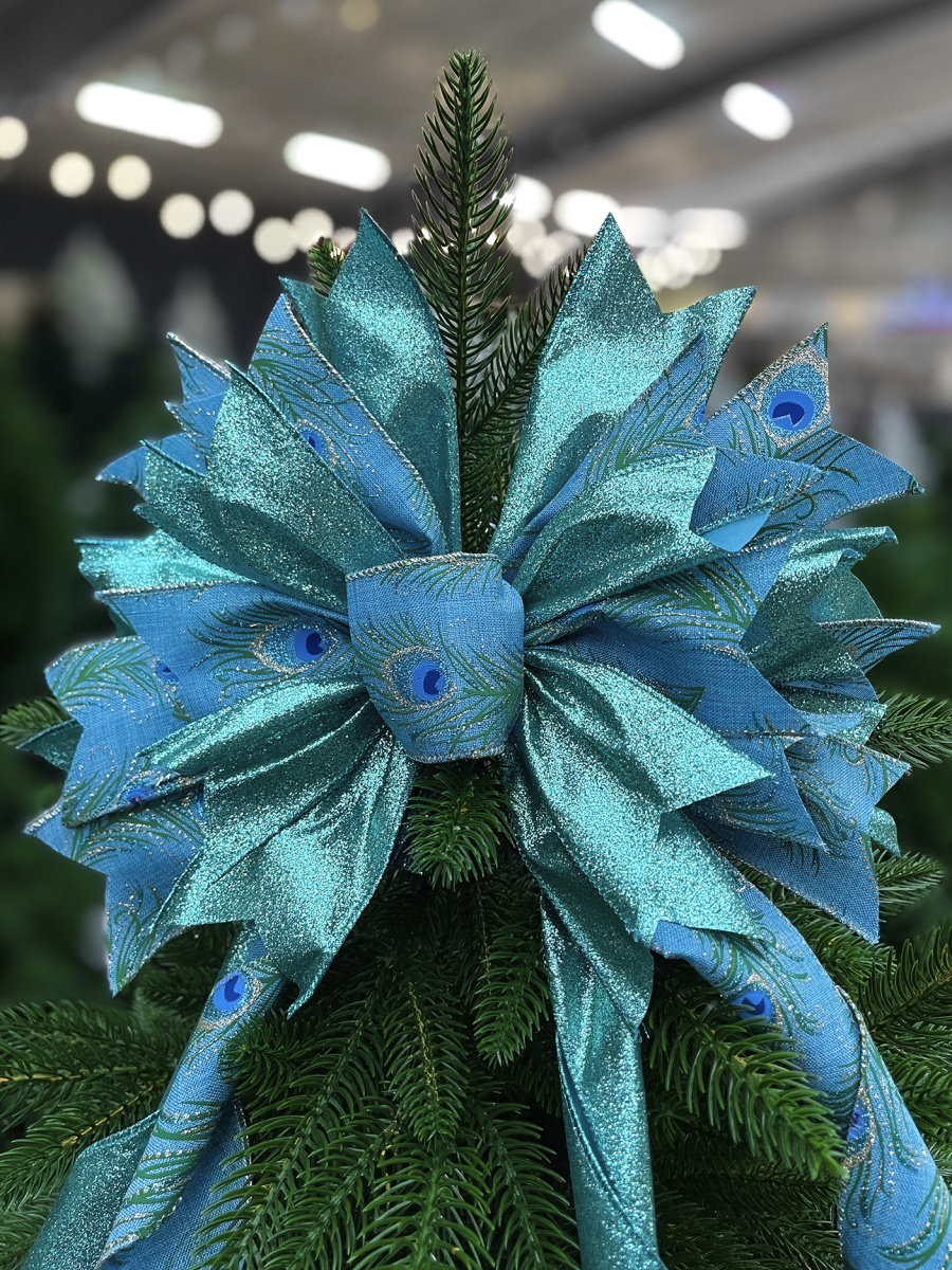 Бант с лентами 33х275 см бирюза 1шт 26-8 фото 3 Бант с лентами 33х275 см бирюза 1шт 26-8 фото 3