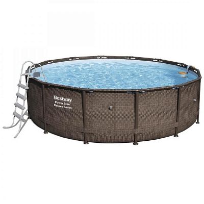 Бассейн каркасный Rattan Deluxe Series 488х122 см, арт. 56666B Бассейн каркасный Rattan Deluxe Series 488х122 см, арт. 56666B