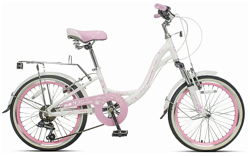 													Велосипед городской MAXXPRO FLORINA-N2007-1 20" 10,5" 6 ск. белый, розовый N2007-1  фото 2