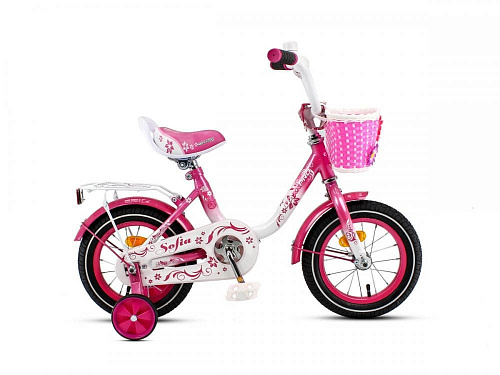 													Велосипед детский MAXXPRO SOFIA 12"  бело-малиновый SOFIA-12-1 