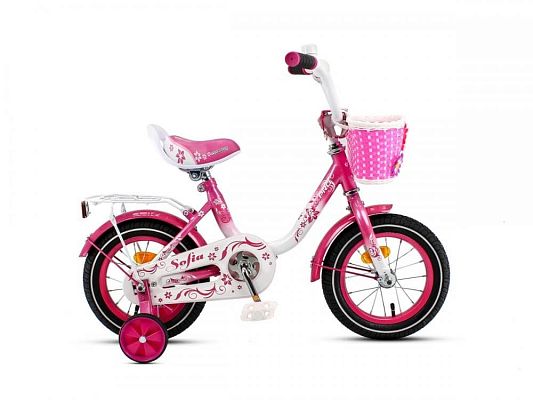 Велосипед детский MAXXPRO SOFIA 12"  бело-малиновый SOFIA-12-1 
