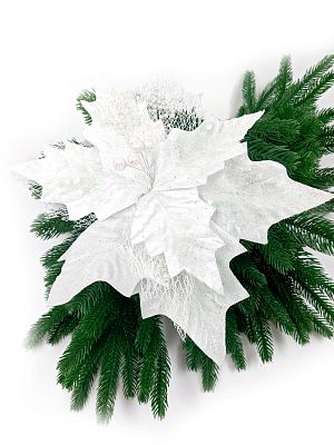 Цветок белый d 30 см Flo-20