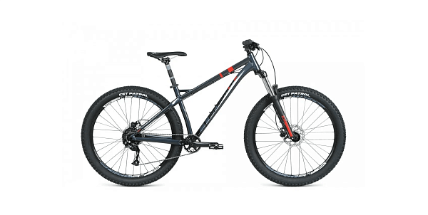 Велосипед горный FORMAT 1314 PLUS 27.5" L 9 (1x9) ск. темно-серый RBKM1M379007 2021 г.