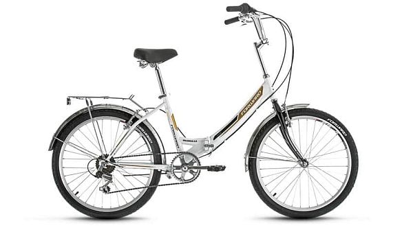 Велосипед городской складной FORWARD Valencia 2.0 24" 16" 6 ск. белый глянцевый FORWARD Valencia 2.0