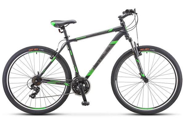 Велосипед горный STELS Navigator 900 V 29" 17,5" 21 ск. Чёрный/зелёный LU082750 