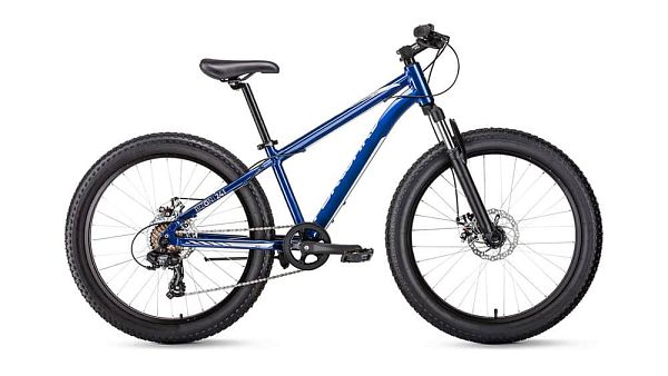 Велосипед Fat Bike FORWARD BIZON MINI 24" 13" синий  2020