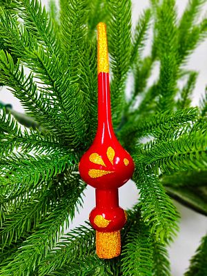 Макушка на елку 20 см красная  MakL-Red Макушка на елку 20 см красная  MakL-Red