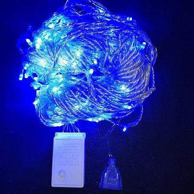 Светодиодный занавес водопад 3x2 м, синий 320 LED, , провод , K130-720