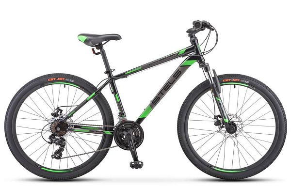 Велосипед горный STELS Navigator 500 MD 26" 20" 21 ск. черно-зеленый LU068007 
