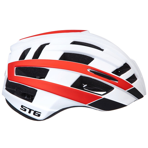 													Шлем STG HB3-8-C с встр. фонарем M бело-красный Х103260 фото 8