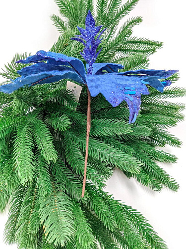 Цветок синий d 23 см Flo-27 фото 2 Цветок синий d 23 см Flo-27 фото 2