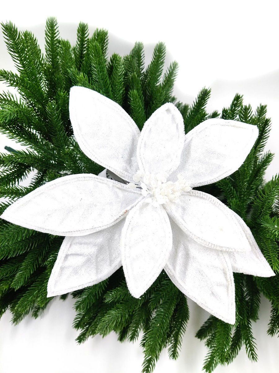 Цветок белый d 28 см 99222802white фото 4 Цветок белый d 28 см 99222802white фото 4