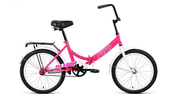 Велосипед городской складной  ALTAIR City 20" 14" розовый/белый RBKT1YF01005 2021