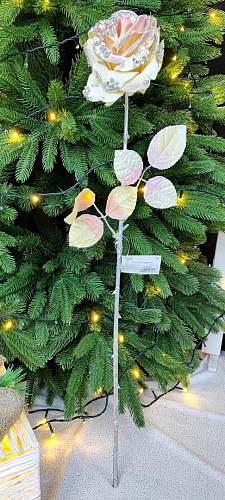 													Цветок кремовый d  см 2016018Kr фото 2