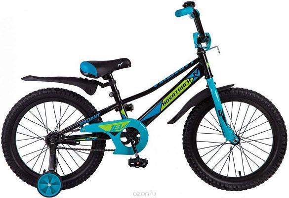 Велосипед детский Novatrack VALIANT 16" 9,5"  ск. черный 163VALIANT.BK9 