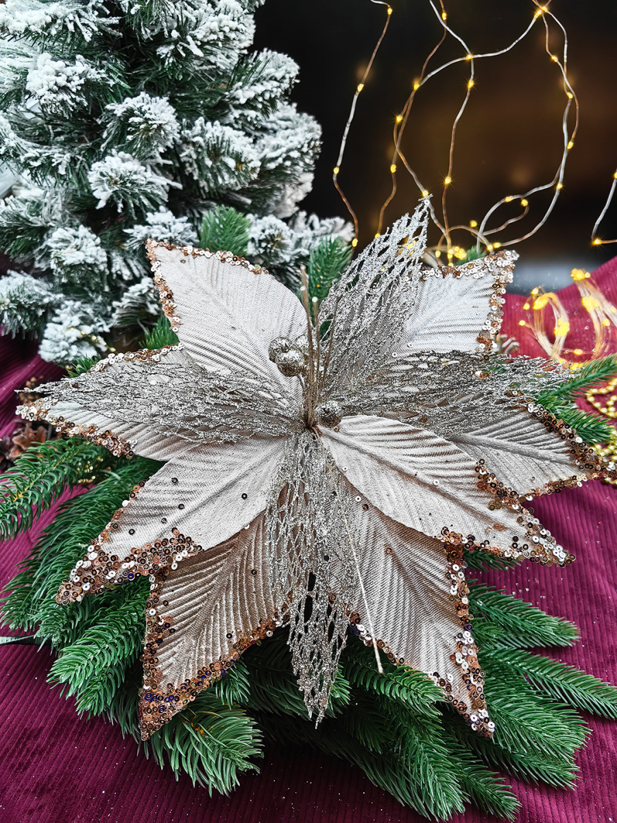 Цветок шампань d 30 см Flo-12-87champane Цветок шампань d 30 см Flo-12-87champane